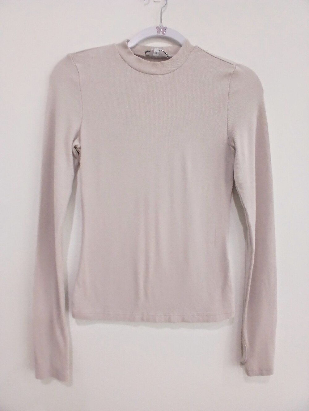 MADISON The Label Ribbed long thumb hole sleeve Bodycon Ribbing Sz S LIKE NEW